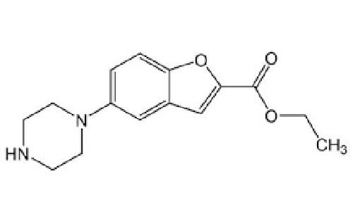 1-(2-Ethoxycarbonylbenzofuran-5-yl) piperazine