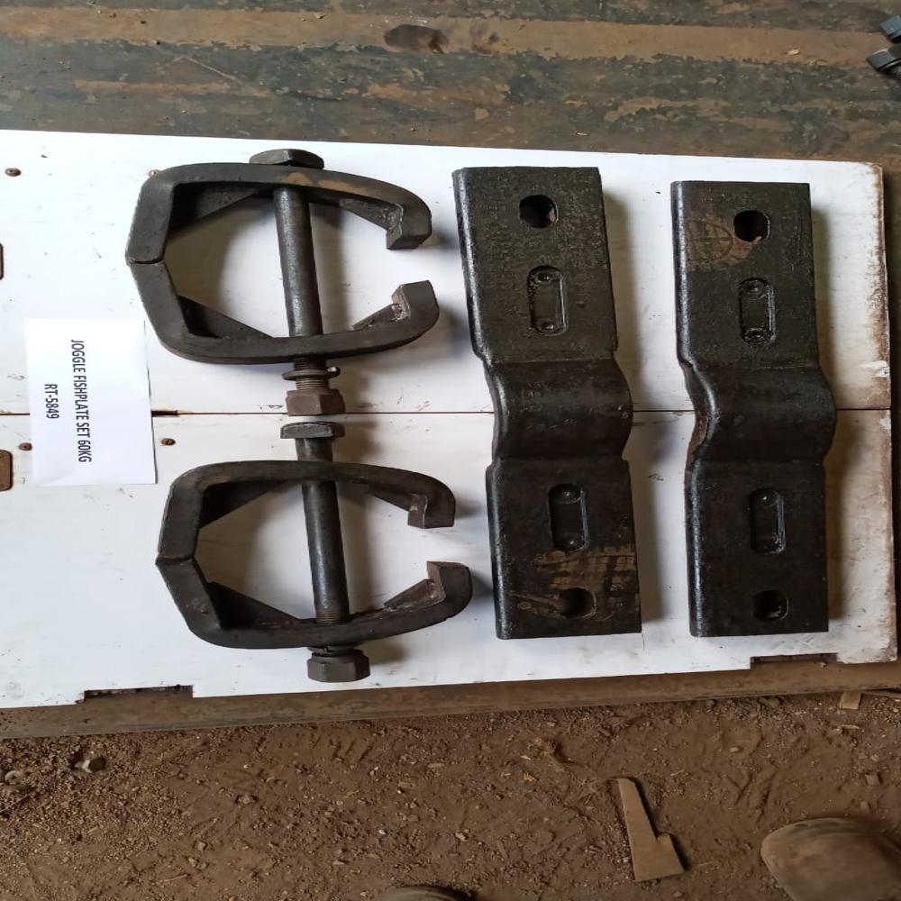 60 KG Joggled Fish Plate With Clamp