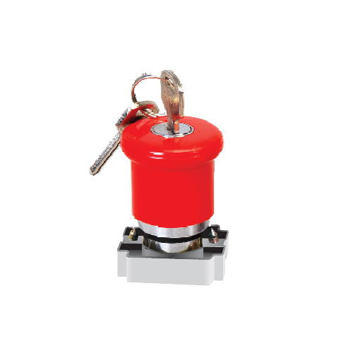 Red Mushroom Head Key Lockable Actuator - Design: Modern