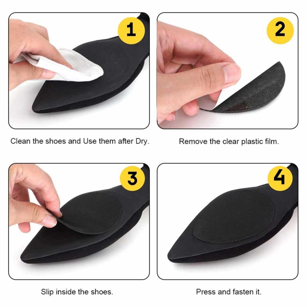 Non Slip Shoe Pads Grips - Color: Black