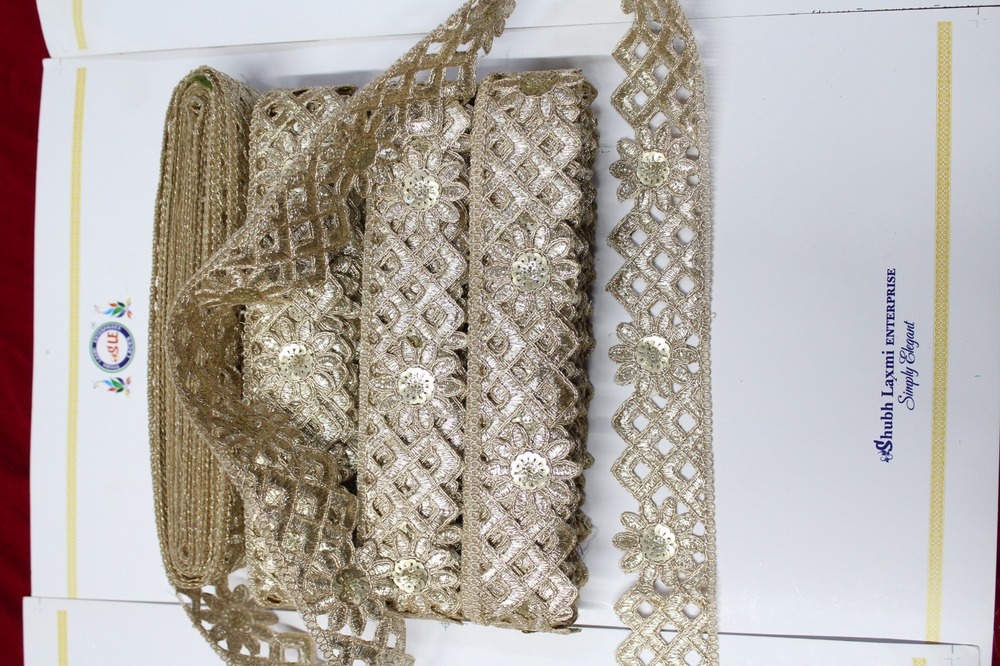golden sequance lace