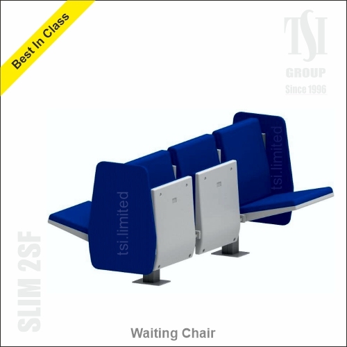 Double-Side Fold-Up Floor-Mounted Waiting Chair
