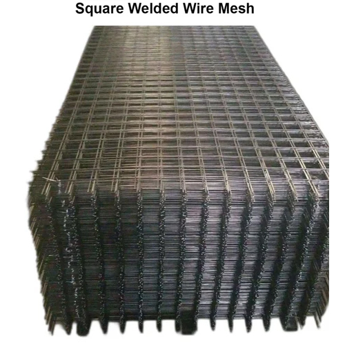 Square Welded Wire Mesh - Color: Silver