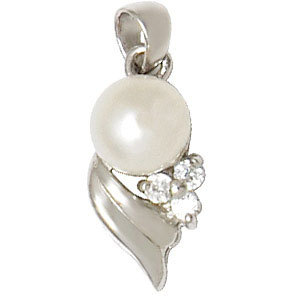 Pearland-Czsilverpendant Pendant Earrings