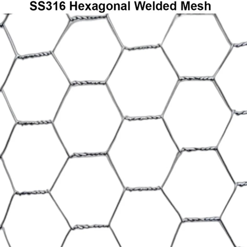 SS316 Hexagonal Welded Mesh