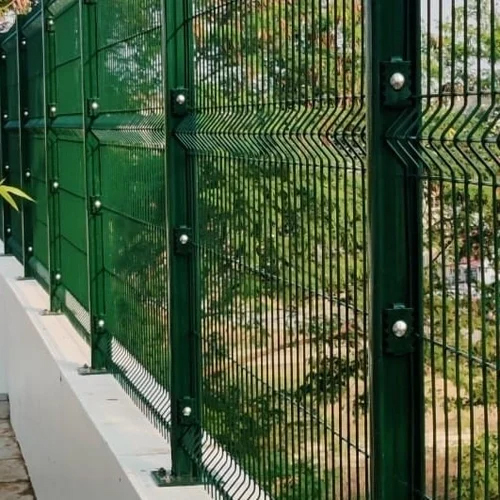 Weld Mesh Panel Fence - Stainless Steel, 6ft Height x 100m Length, Green Color, 125 x 125 mm Wire Diameter, Rectangle Hole, Plain Mesh, Hot Dipped Galvanized Surface Treatment