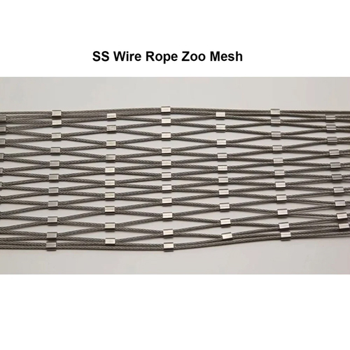 Ss Wire Rope Zoo Mesh - Color: Silver