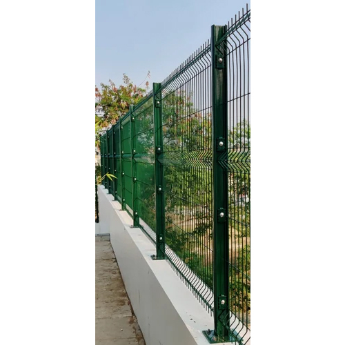 Modular Fencing - Galvanized Iron, 5-6ft Dimensions, Green Color | Hot Dipped Galvanized, Plain Mesh Style, Durable Design