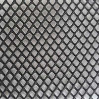 Rock Shield Mesh - Stainless Steel, 1/4 Inch Dimensions, Black Color, Square Hole Shape, Wire Gauge 12, Hot Dipped Galvanized Finish