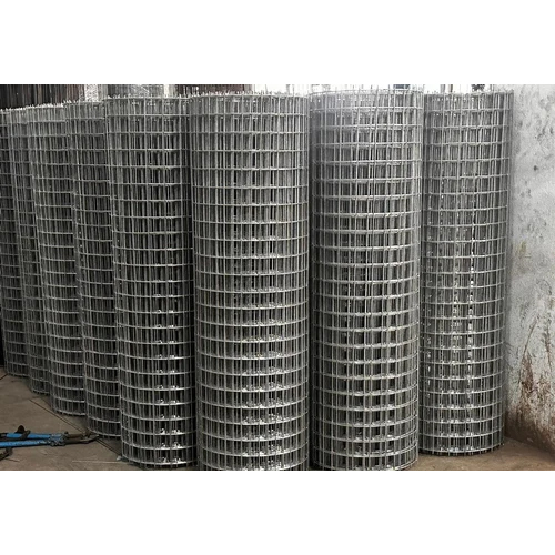 Fencing Weld Mesh - Stainless Steel, 2 x 1 Meter, Green Color, 2 Millimeter Wire Diameter, PVC Coated, Square Hole Design