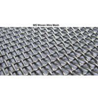 Ms Woven Wire Mesh - Mild Steel, 1 Inch Dimensions, Silver Color, 10 Millimeter Wire Diameter, Square Hole Shape, Hot Dipped Galvanized