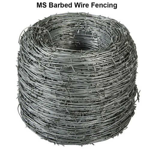 Ms Barbed Wire Fencing - Color: Silver