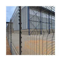 Welded Security Fence - Stainless Steel, 60 Meters Length, Sleek Black Color | Easily Assembled, Ideal For Industrial Use