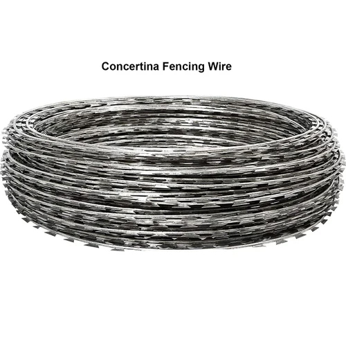 Concertina Fencing Wire Coil - Color: Silver