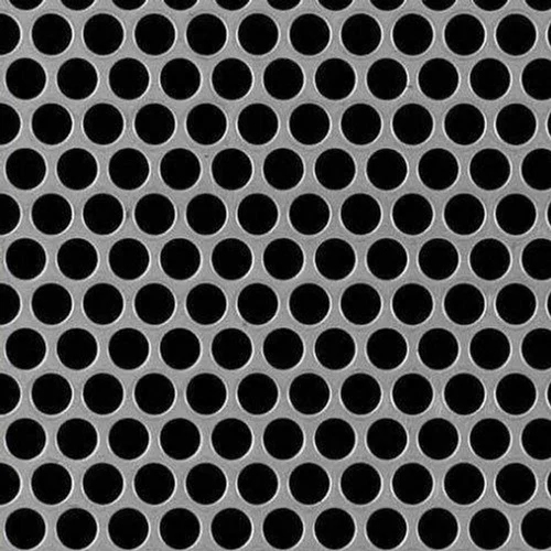 2Mm Mild Steel Perforated Sheet - Color: Silver