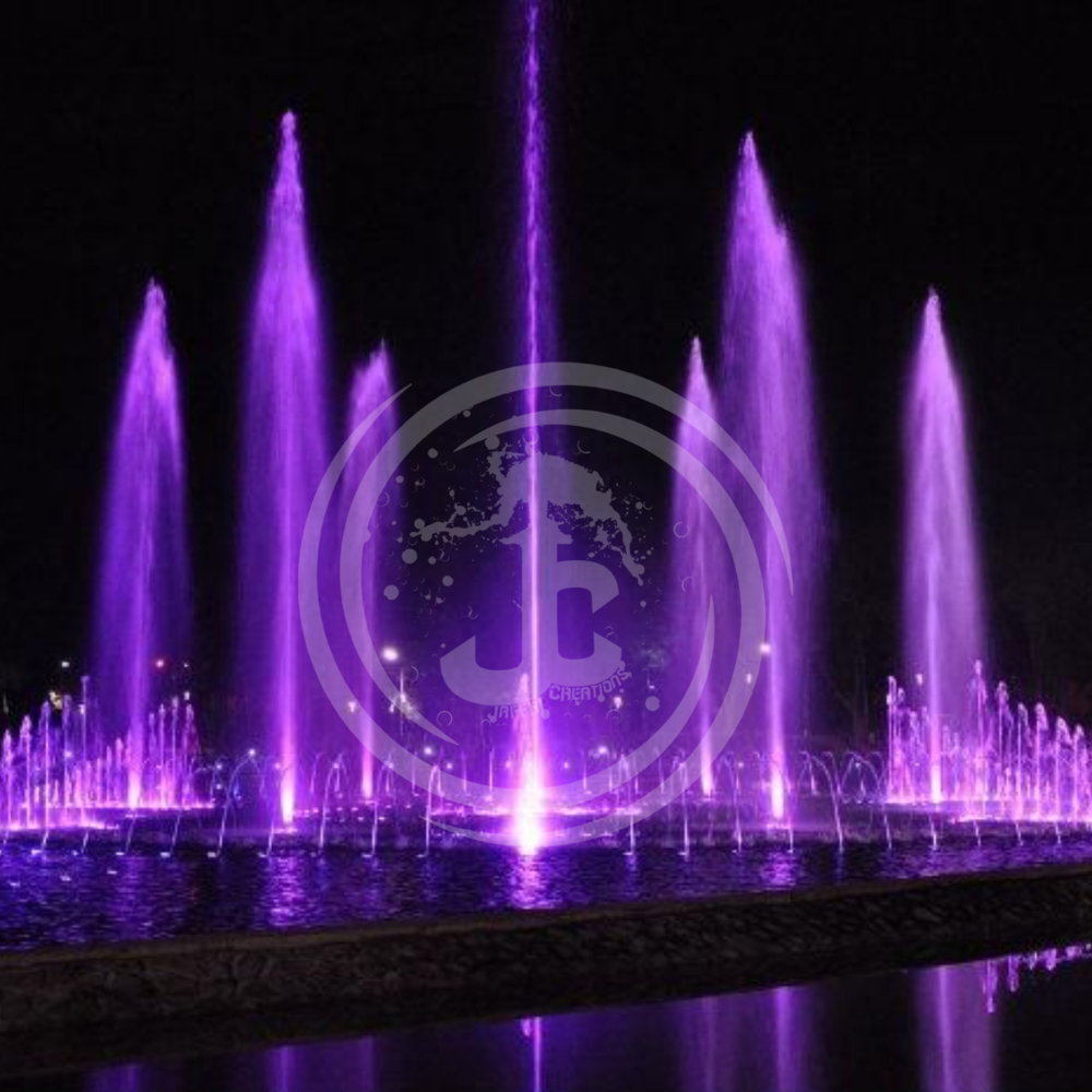 Musical Fountain. - Color: Rgb Or Blue