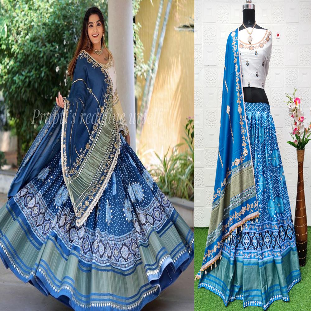 Navratri Chaniya Choli - Color: Blue