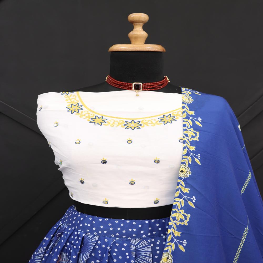 Navratri Chaniya Choli - Color: Blue