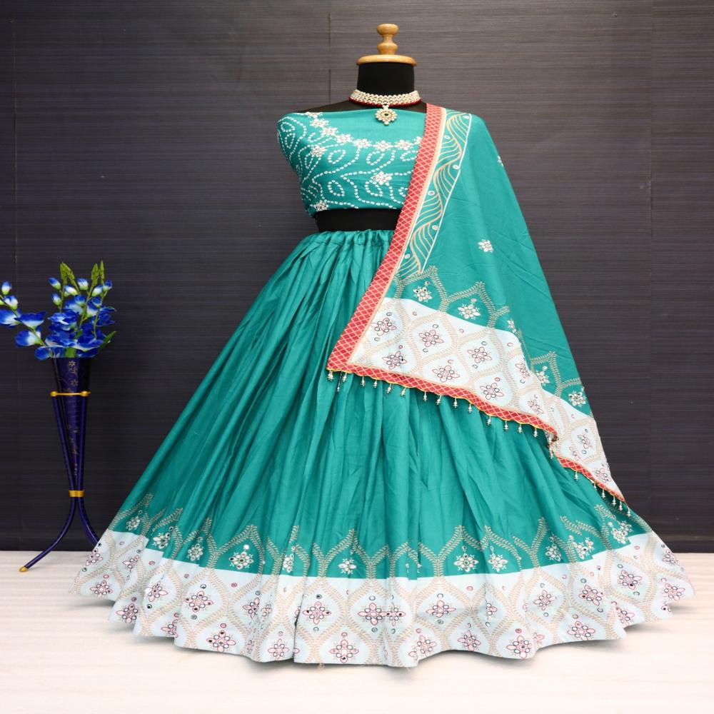 Navratri Chaniya Choli - Color: Green