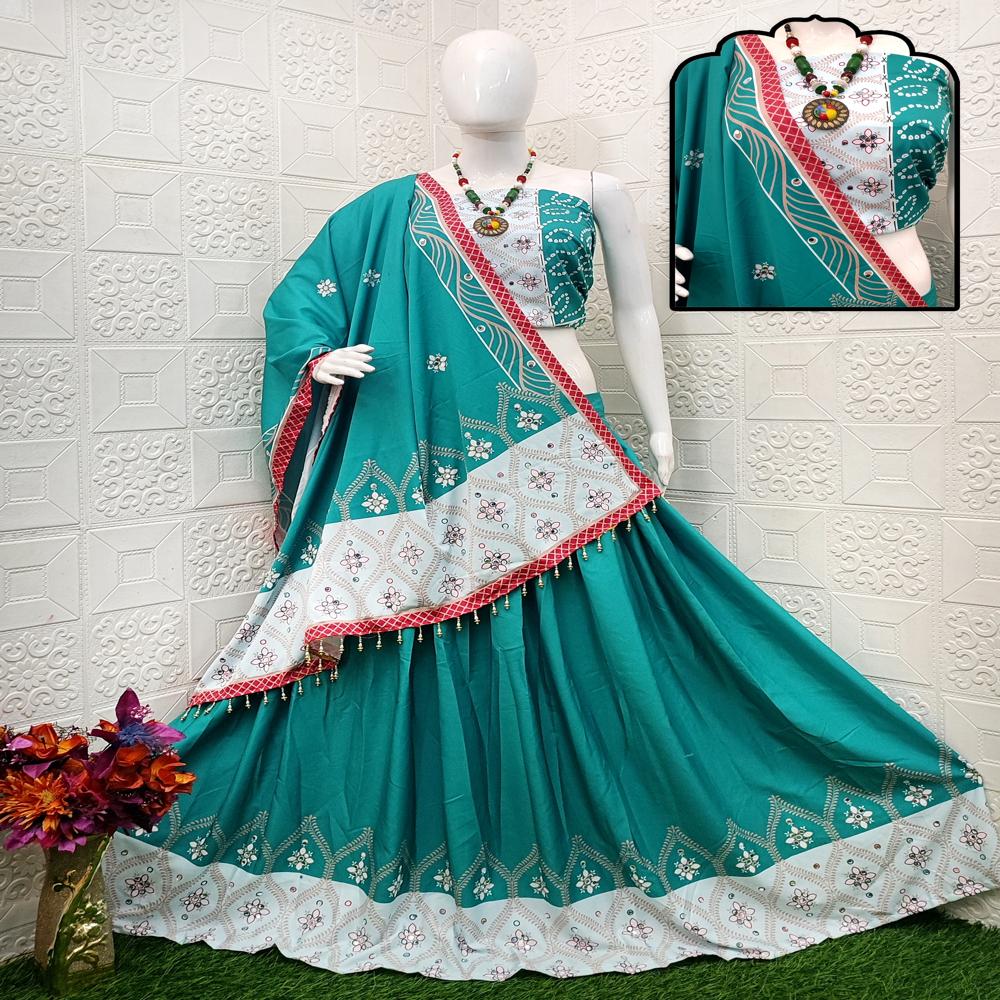 Navratri Chaniya Choli - Color: Green