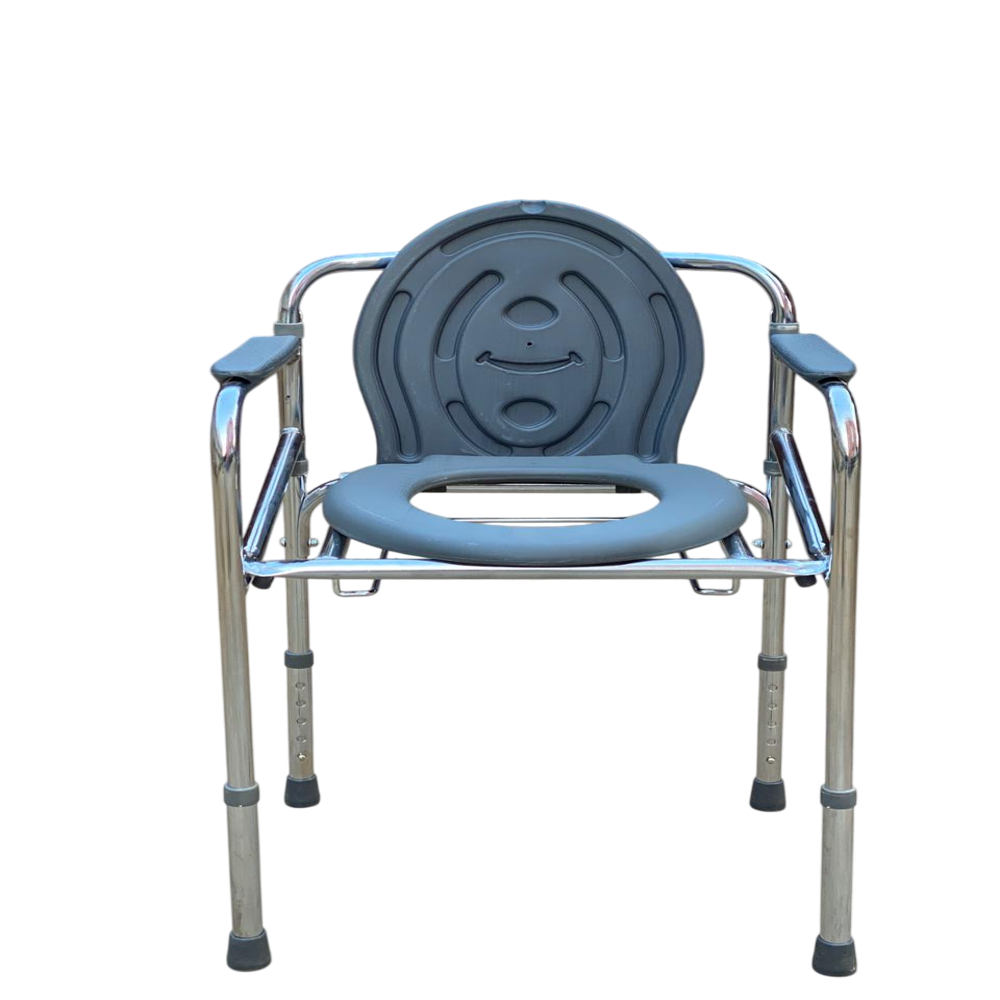 Height Adjustable Commode Chair - Material: Fiberglass