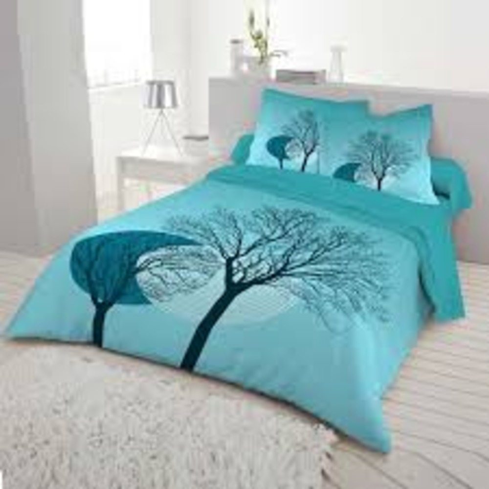 3d Printed Bedsheet - Glace Cotton, 90x100 Inch, Assorted Print | Washable, Plaid Style, Includes 2 Pillowcases, 144 Thread Count