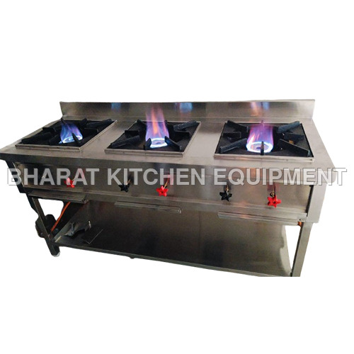 Three Burner Indian Range - Ignition Type: Manual