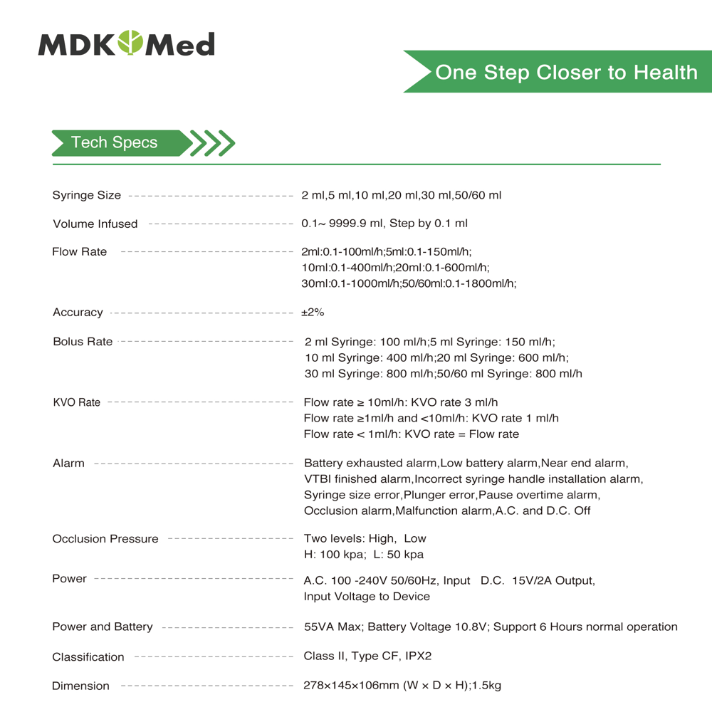 MDKMed MS51 Syringe Pump