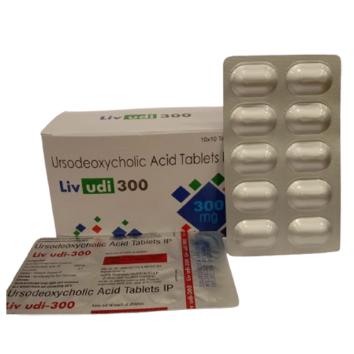 Ursodeoxycholic Acid Tablets - 10 x 10 Strips, Adult Dosage Guidelines, Store in a Cool Place