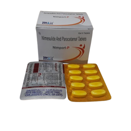 Nimesulide And Paracetamol Tablets - Pack of 10 x 10 Strips | Suitable for Adults, Follow Dosage Guidelines, Store in Cool Place