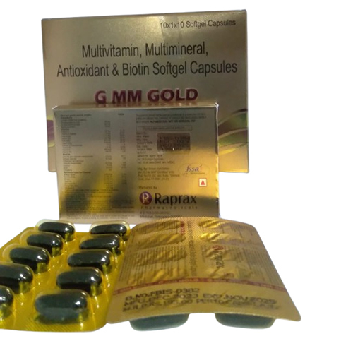 Multivitamin Multimineral Antioxidant And Biotin Softgel Capsules
