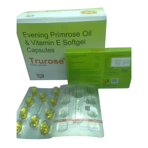 Evening Primrose Oil And Vitamin E Softgel Capsules