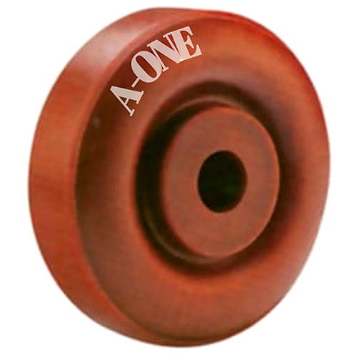 Uhmw Wheels - Galvanized Material, 10-25 mm Bore Diameter, Red, Load Capacity Up to 200 Kg, Round Shape, Size 3-8 Inch, Model A1W-11