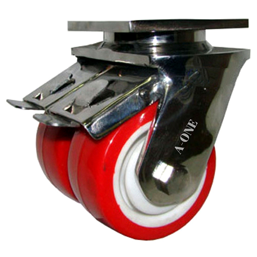 Ss Twin Wheel Caster - Application: Industrial