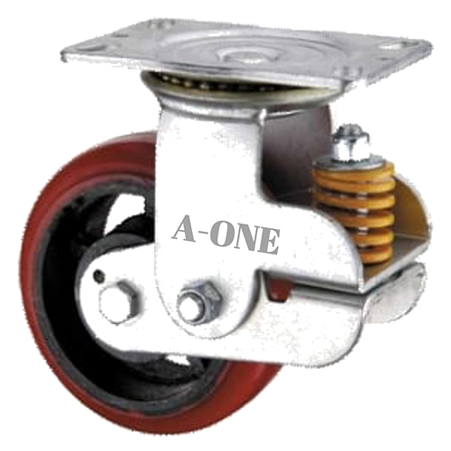 Round Spring Loaded Caster Wheel