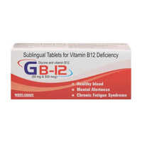 Sublingual Tablets For Vitamin B12 Deficiency