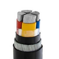 Round Aluminium Cable - 4 Cores, Armoured, Solid Conductor, Xlpe Insulation | Reliable Electrical Connection For Commercial And Residential Use