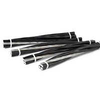 Black Aerial Bunched Cable - Aluminum Core, 4 Cores, Xlpe Insulation | Durable For Electrical Applications, Warranty Included