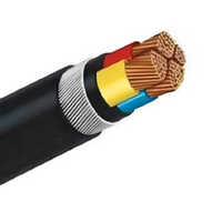 Pvc Insulated Unarmoured Cable - Aluminum 4 Core, 6 Sq Mm Conductor, 1100v Voltage, 100 Meter Length, Package In Roll | Warranty Included