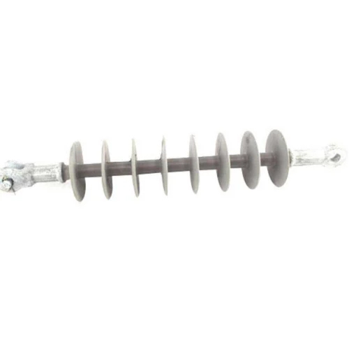 33 kV Polymer Disc Insulator - Polymer Material 24 mm Rod Diameter Gray Color 12 kV Working Voltage 90 kN Tensile Strength Polished Finish - Warranty Included