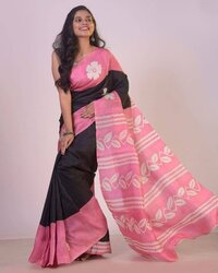 Pure Bishnupur Saree - Bust Size: 44 Inch (in)