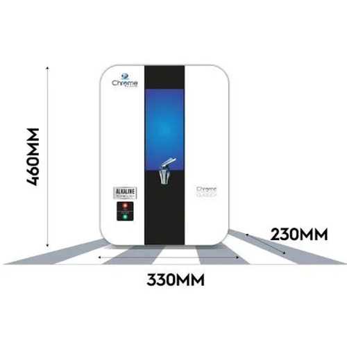 Chrome Classic Plus Alkaline Ro Water Purifier - Dimension (L*w*h): 460x330x230 Millimeter (Mm)