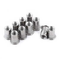Ss Blind Rivet Nut - Stainless Steel, M3 To M12 Sizes, Silver Color, Polished Surface | Corrosion Resistant, Ideal For Industrial Applications