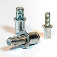M-6 Rivet Threaded Studs - Stainless Steel, Sizes M4 To M8, Polished Silver Finish | Round Rivets With Corrosion Resistance For Industrial Use