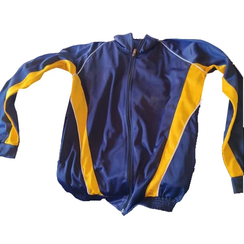 Men Navy Blue Track Jacket - Age Group: Adults