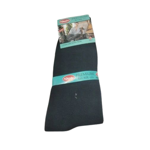 Men Grey Cotton Socks - Color: Gray