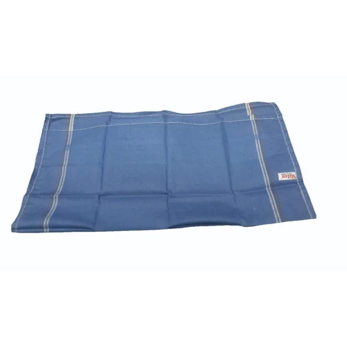 Mens Striped Cotton Handkerchief - Color: Blue