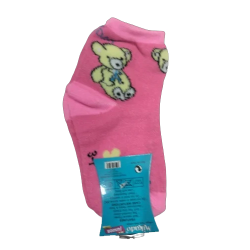 Kids Printed Pink Socks