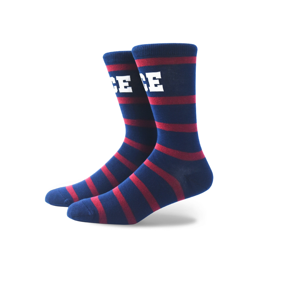Men's Formal Cotton Striped Socks - Age Group: Adult