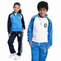 School Track Suit - Cotton Blend, Customized Size, Available In Various Colors | Long Sleeve, Unisex, Washable For High & Middle School